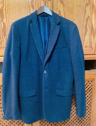 Chaqueta tipo blazer azul