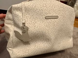 Bolsa de bebé ‘pasito a pasito’ beje com padrão