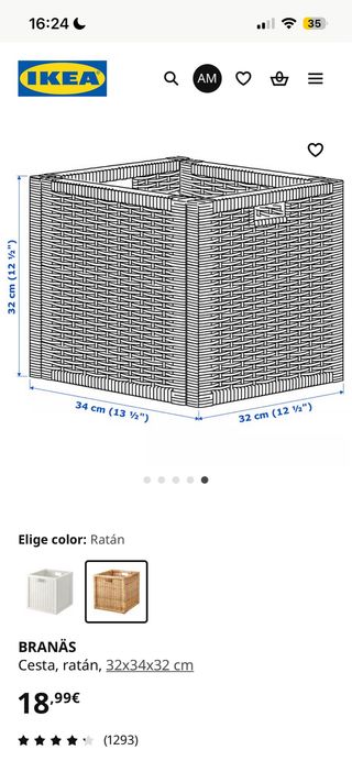 2 Cestas Branäs IKEA