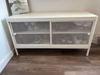 Zapatero Metálico Blanco