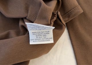 Polo Ralph Lauren Manga Larga Marrón Talla S