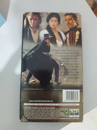La Máscara del Zorro VHS