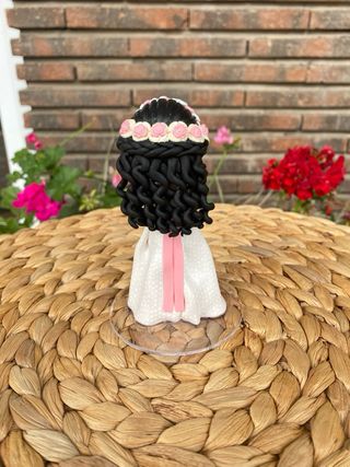 Figura niña comunión tarta