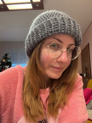 Berretto Lana Cachemire Crochet Storm