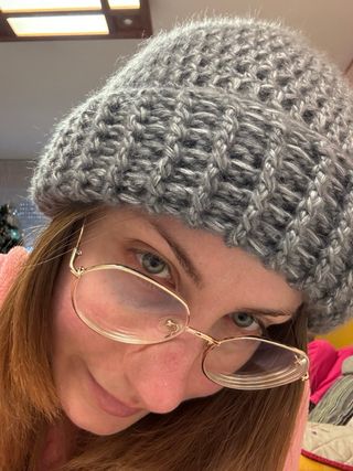 Berretto Lana Cachemire Crochet Storm