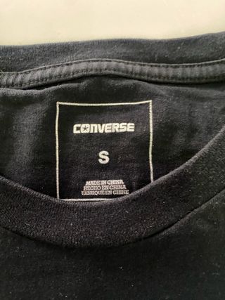 Camiseta Converse Negra Talla S