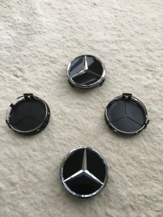 TAPACUBOS CENTRO RUEDA LLANTA MERCEDES BENZ 75MM