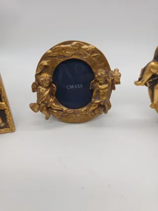 Set 3 Portafoto Angioletti Dorati