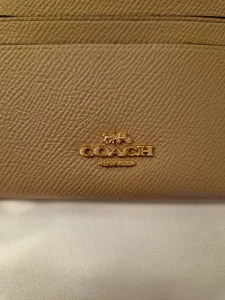 Portafoglio Coach Beige
