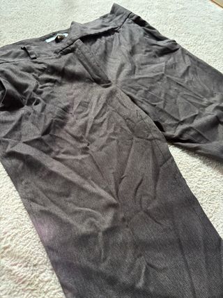 Pantalón de traje marrón Zara