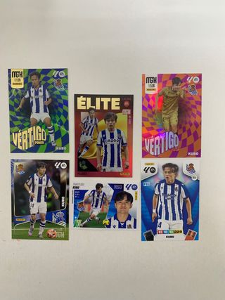 Lote 5 cromos Kubo Real Sociedad Panini