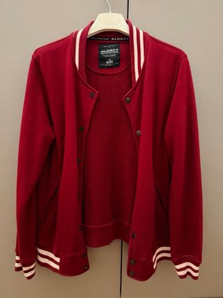 Giacca Alcott pile bicolore rossa M