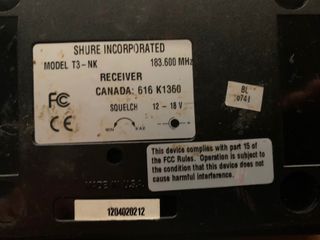 Sistema Inalámbrico Shure para Guitarra