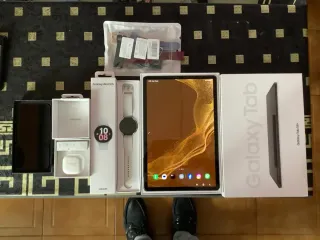 Samsung Galaxy Watch + Auriculares + Tablet