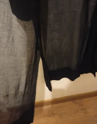 Chaqueta larga Zara negra