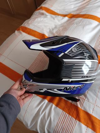 Casco Motocross Nitro Racing Azul