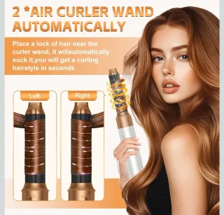 Cepillo Secador Pelo 1000W Blanco y Dorado