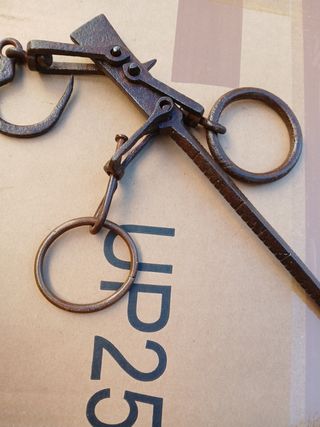 Balanza romana de hierro antigua xviii