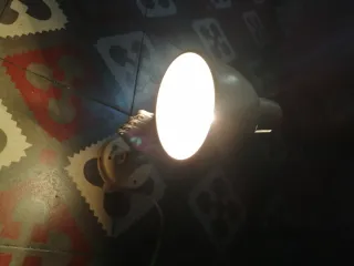 Lámpara flexo antigua acordeón