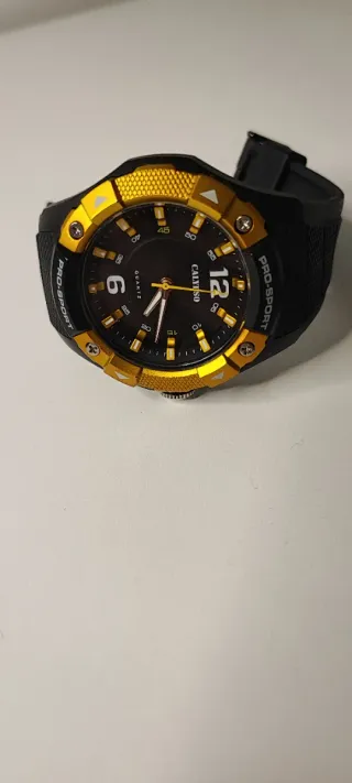 Reloj Calypso Hombre Deportivo Negro/Dorado