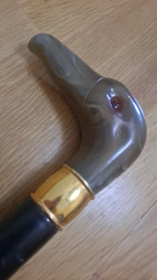 Antiguo calzador con mango de pato