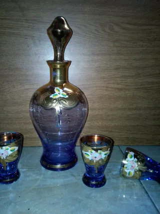 Set Murano Vintage Caraffa e Bicchieri