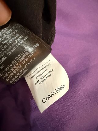 Camiseta manga larga Calvin Klein negra