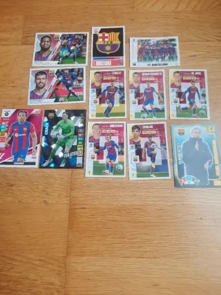 Lote 12 cromos FC Barcelona