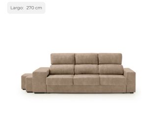 Sofá Moly Plus HOME 3 plazas tela beige