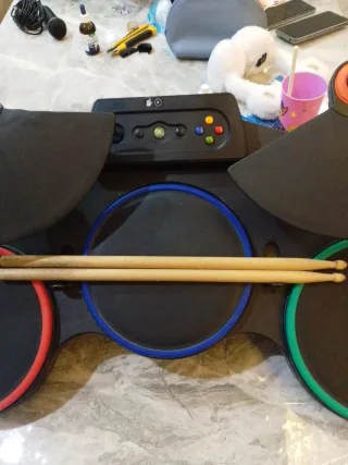 Batteria Guitar Hero Xbox 360 + Giochi