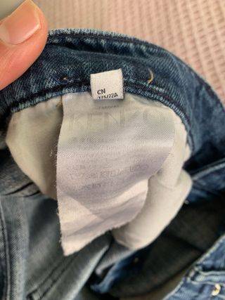 Pantalones vaqueros Kenzo con dragón dorado