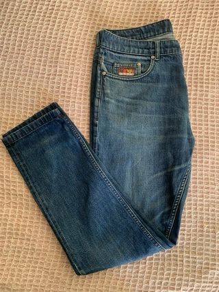 Pantalones vaqueros Kenzo con dragón dorado