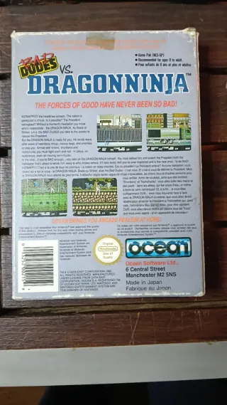 Bad Dudes vs Dragon Ninja Nintendo NES PAL B