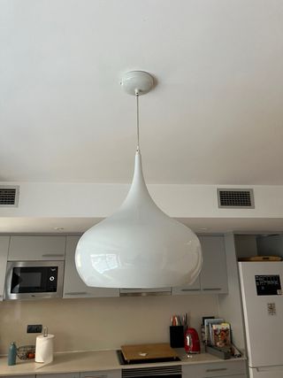 Lámpara de techo colgante blanca
