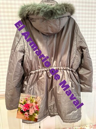 Parka Roberto Verino Gris y Verde Oliva