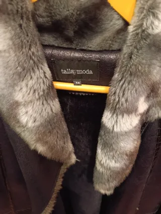 Chaquetón imitación cuero y piel T.58