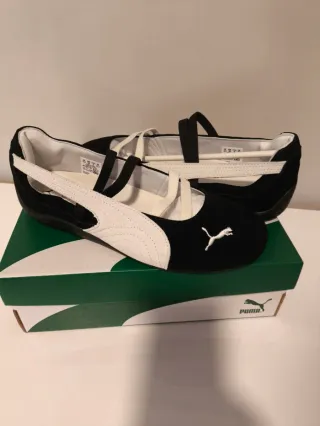 Bailarinas Puma Speedcat Talla 40 Negras/Blancas