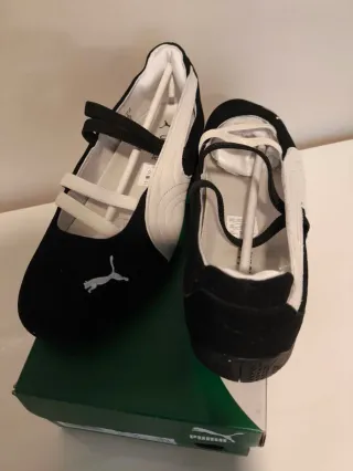 Bailarinas Puma Speedcat Talla 40 Negras/Blancas