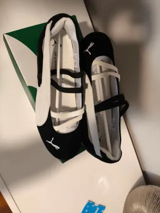Bailarinas Puma Speedcat Talla 40 Negras/Blancas