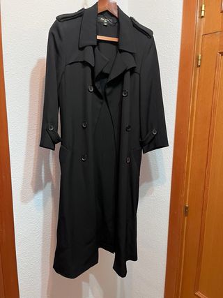 Trench Zara Colección Kate Moss Negro