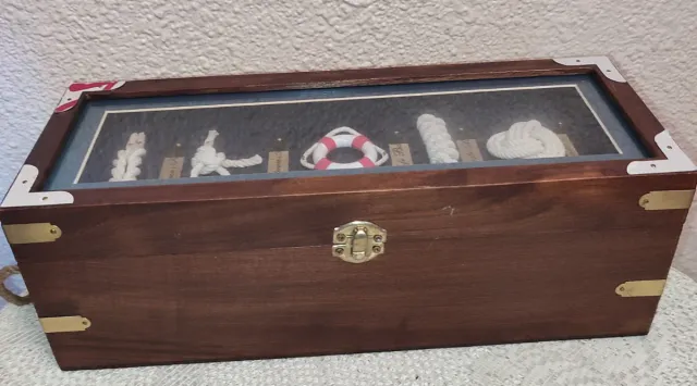 Caja Decorativa Marinera - Botellero de madera