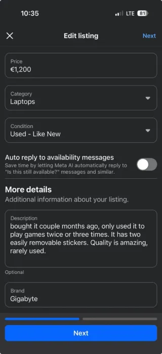 Gigabyte Laptop - Nero e Viola