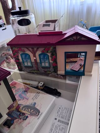 Lote Playmobil Comisaría , colegio y granja