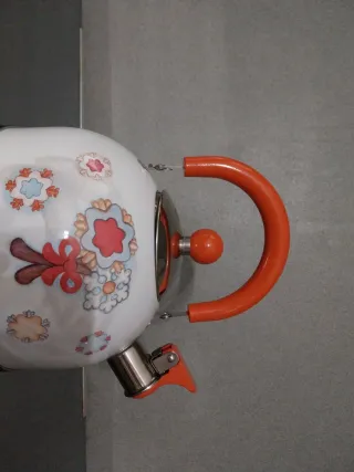 Bollitore Teiera Thun Bianco Arancio