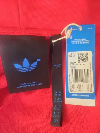 Sudadera Adidas Roja Talla XS