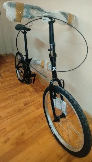 Bicicleta Plegable Negra