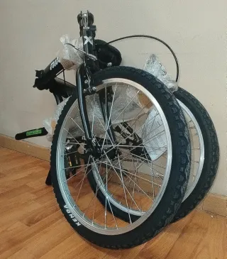 Bicicleta Plegable Negra