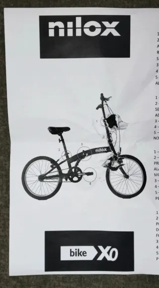 Bicicleta Plegable Negra