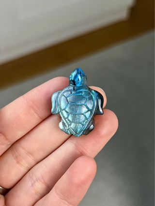 Figura Tortuga Mineral Labradorita