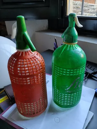 2 sifones de soda vintage